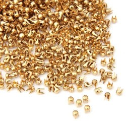 Gold round rivets - studs - DIY decoration - 2.5mm - 1000 piecesDecoration
