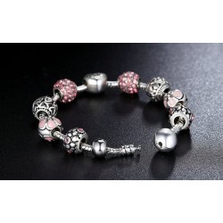 Luxury bracelet with crystal beads - 925 sterling silverBracelets