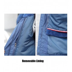 Winter coat with removable lining - hooded long jacketJackets