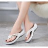Elegant summer sandals - flip flops - metal and crystals decoration - comfortableSandals