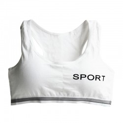 "SPORT" print - cotton fitness padded braWomen's fashion