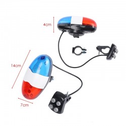 6 Led - 4 tone sounds - bicycle bell - horn with lightLights