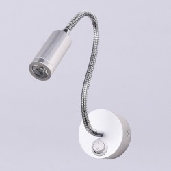 Modern LED Wall Lamps - Flexible Tube - 3W - Black - WhiteLights & lighting