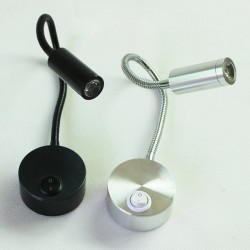 Modern LED Wall Lamps - Flexible Tube - 3W - Black - WhiteLights & lighting