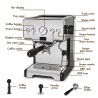 Coffee maker machine - semi-automatic - 15 BarCoffee ware
