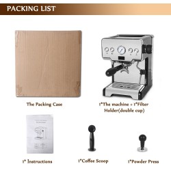 Coffee maker machine - semi-automatic - 15 BarCoffee ware