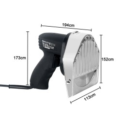 Electric kebab / shawarma slicer with bladesSteel