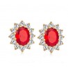 Luxurious earrings with crystals - 925 sterling silverEarrings