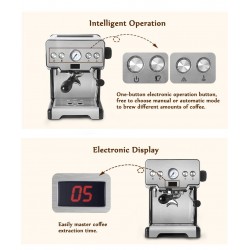 Coffee maker machine - semi-automatic - 15 BarCoffee ware