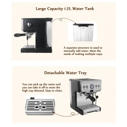 Coffee maker machine - semi-automatic - 15 BarCoffee ware