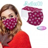 50 pieces - disposable antibacterial face / mouth mask - 3-layer - unisex - Christmas motifsMouth masks