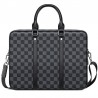 Classic business bag - plaid leather - briefcaseBags