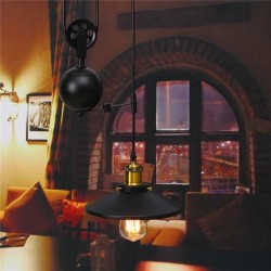 E27 - black vintage lamp - retractable adjustable lengthCeiling lights