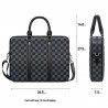 Classic business bag - plaid leather - briefcaseBags