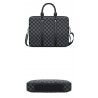 Classic business bag - plaid leather - briefcaseBags