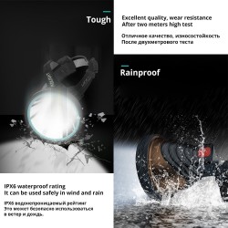 Powerful led headlight - ir sensor - 4-core super bright - waterproofTorches