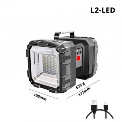 Super bright - led - double head - flashlightTorches