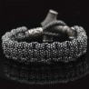 Vintage - braided viking bracelets - silver - camouflageBracelets