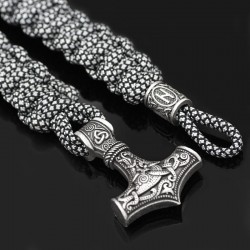 Vintage - braided viking bracelets - silver - camouflageBracelets