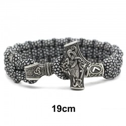 Vintage - braided viking bracelets - silver - camouflageBracelets