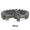 Vintage - braided viking bracelets - silver - camouflageBracelets