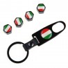 Italian flag - stainless steel - black - 4pcs/set - car valuesStickers