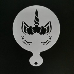 Unicorn coffee design - coffee art - stencils - 4 piecesCoffee ware