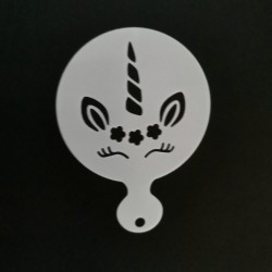 Unicorn coffee design - coffee art - stencils - 4 piecesCoffee ware