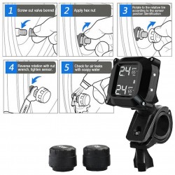 LCD Digital Display - Pressure Monitor - MotorcycleInstruments