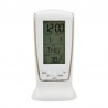 LED - blue luminous digital clock - electronic calendar - thermometer - 7-sounds alarm clockClocks
