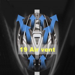 Bicycle helmet with Led light - rechargeable - integrally-molded - sports head protectionBicycle
