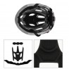 Bicycle helmet with Led light - rechargeable - integrally-molded - sports head protectionBicycle