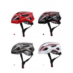 Bicycle helmet with Led light - rechargeable - integrally-molded - sports head protectionBicycle