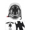 Bicycle helmet with Led light - rechargeable - integrally-molded - sports head protectionBicycle