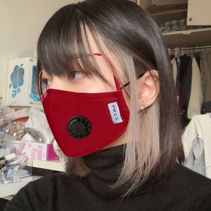 Face Mask - Washable - Black - Blue - RedMouth masks