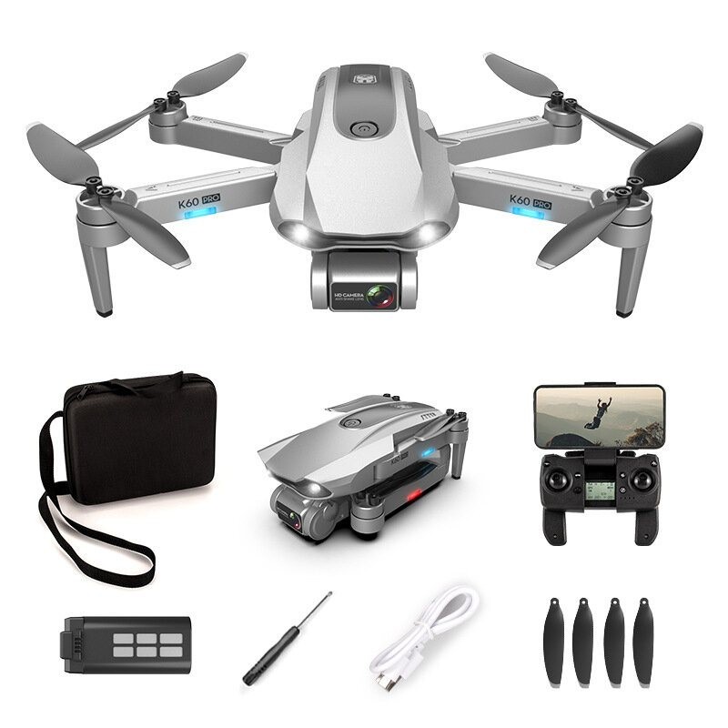 XKJ K60 PRO - 5G - WiFi - FPV - 6K Dual Camera - 30mins Flight Time - Foldable - Brushless - RTFDrones XKJ K60 PRO - 5G - WiFi - FPV - 6K Dual Camera - 30mins Flight Time - Foldable - Brushless - RTFDrones
