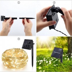 Christmas Decorations - Solar String - Fairy Lights - WaterproofLights & lighting
