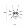 White spider with pearl - elegant broochBrooches
