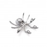 White spider with pearl - elegant broochBrooches