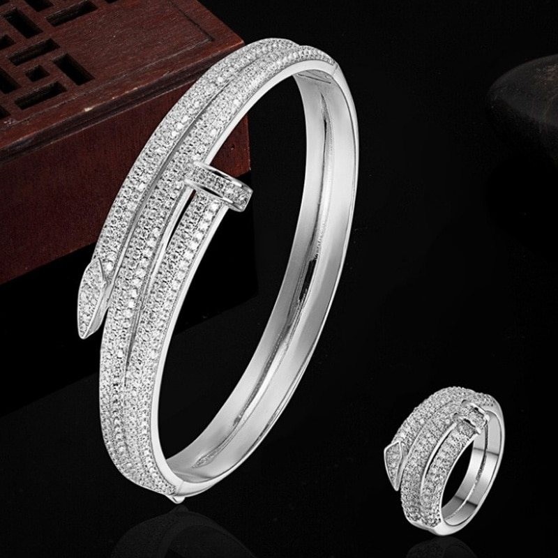 Gold-color bracelet - love banglesBracelets
