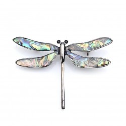 Vintage enamel dragonfly - elegant broochBrooches