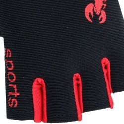 Sport gloves - non-slip - half finger - with scorpion pattern - unisexGloves
