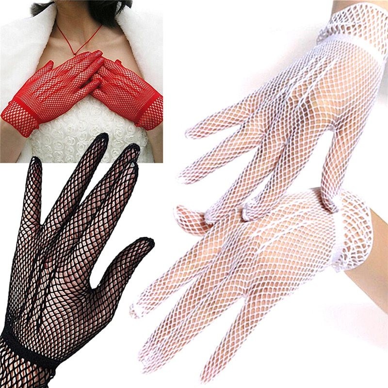 Fishnet gloves - thin nylon lace - UV-proofGloves