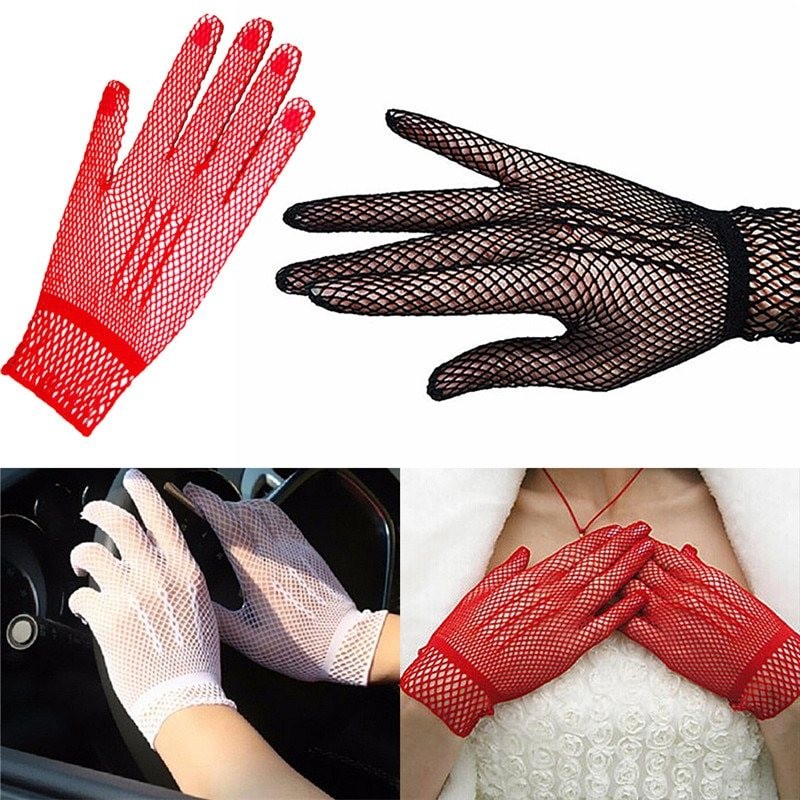 Fishnet gloves - thin nylon lace - UV-proofGloves