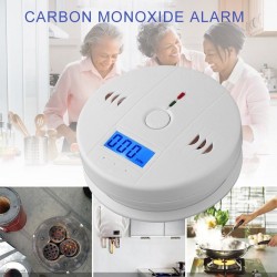 Carbon monoxide / poisoning / smoke / gas sensor - detector - alarm - wireless - with LCDHome security