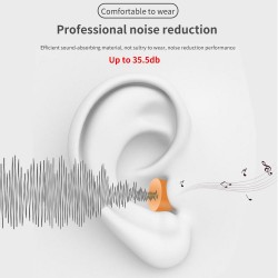 Sponge Ear Plugs - 80 PairsSleeping