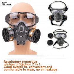 Full Face Gas Mask - Glasses - Safety - Anti-Dust - Filter RespiratorMouth masks
