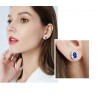 Luxurious earrings with crystals - 925 sterling silverEarrings