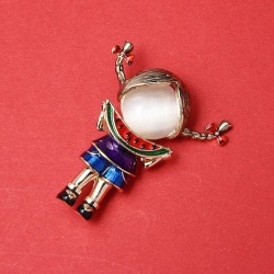 Eating Watermelon Girl - BroochesBrooches