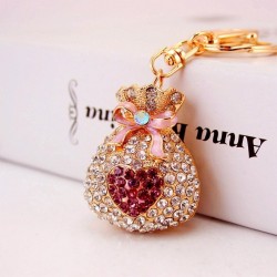Lucky Money Bag - Keychain - Heart ShapedBags